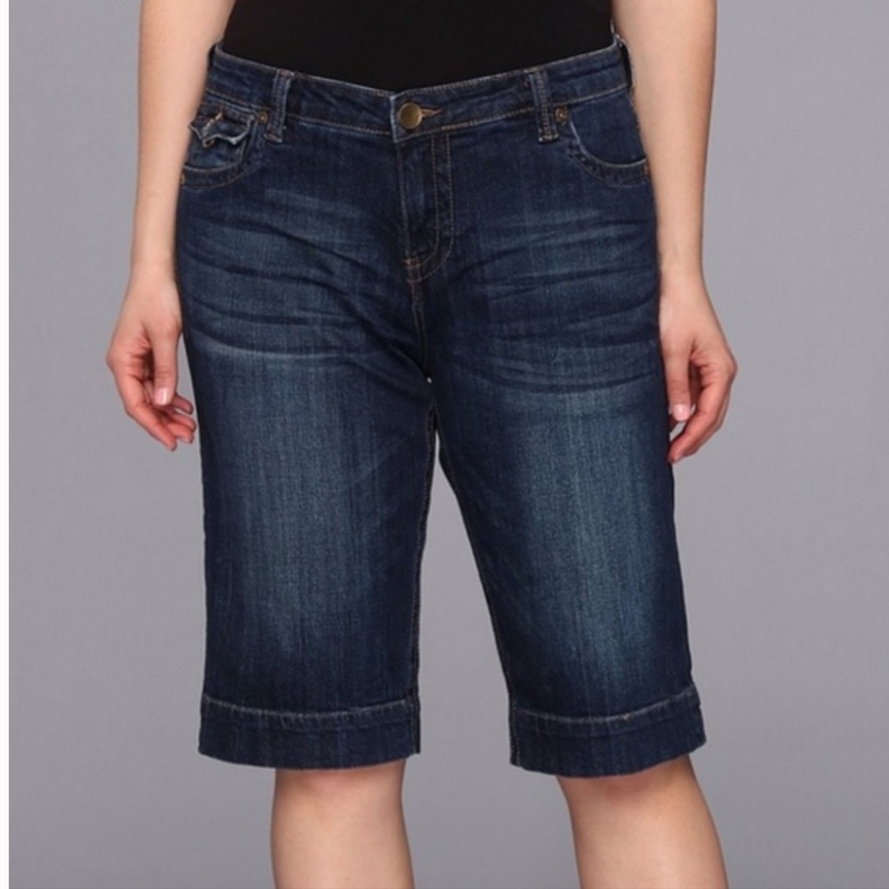 Kut from the Kloth Dark Blue Denim Bermuda Shorts